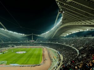 Why Major Sports Stadiums Are Installing Transparent LED Display Fields Modern stadium lighting system with advanced LED technology