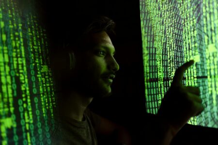 Exaforce Hits $725M Valuation After $125M Series B Computer screens displaying cybersecurity monitoring dashboards and network analysis