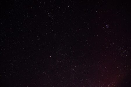 Deep space image showing distant stars and cosmic structures