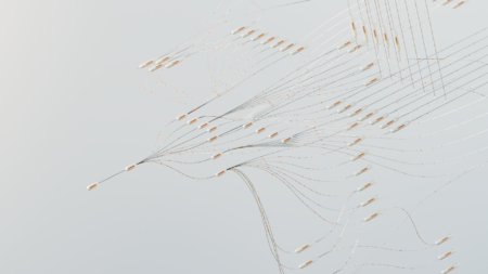 Abstract visualization of a neural network representing AI internal reasoning processes