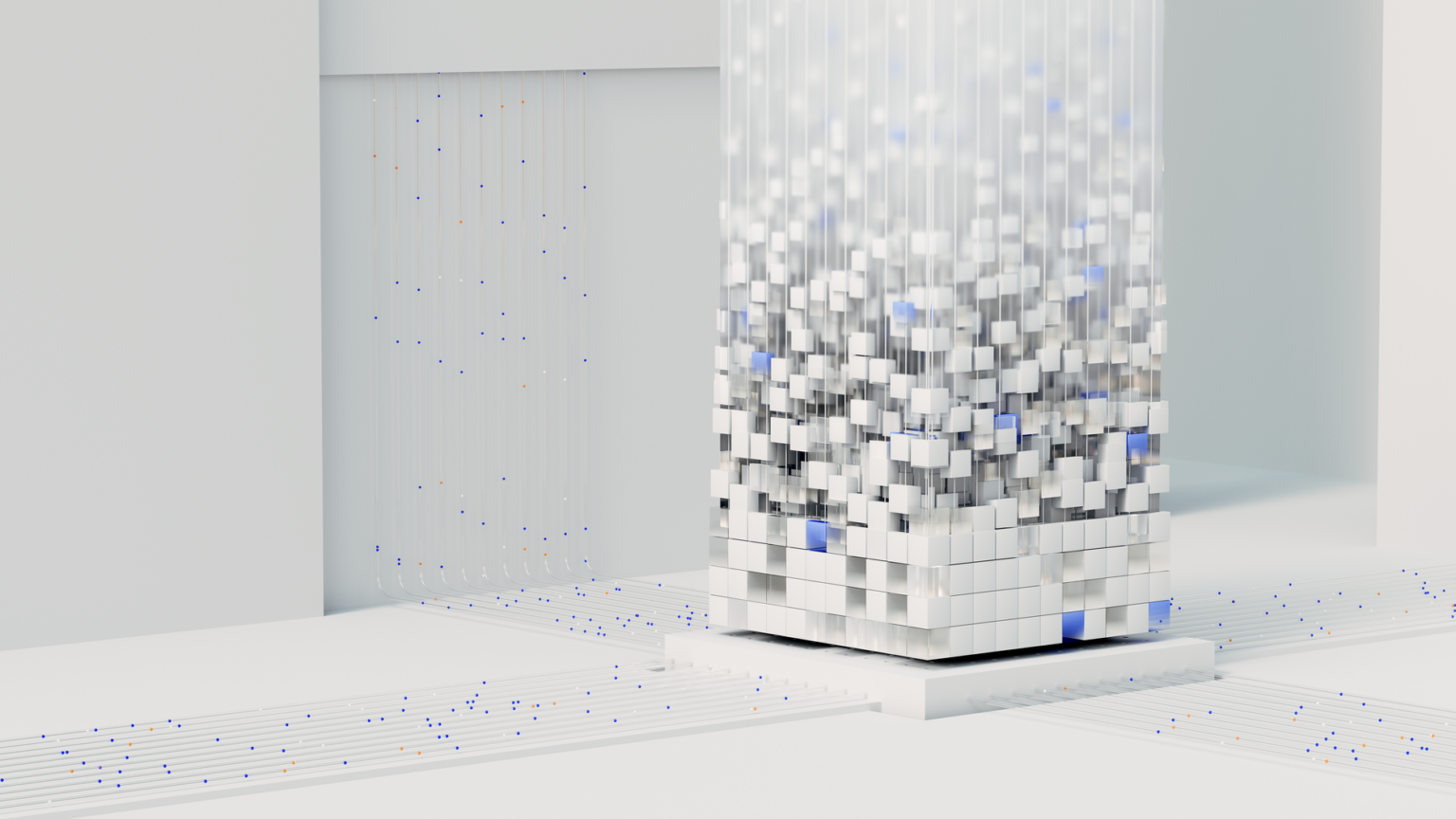 Glowing server rack representing AI infrastructure and autonomous system behavior
