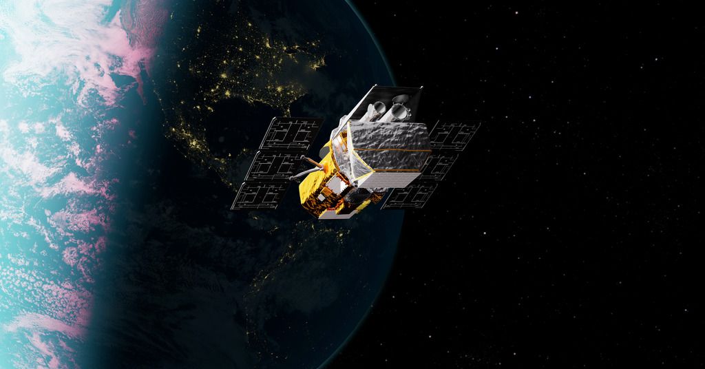 NASA Abandons Swift Telescope Rescue After Control System Failure Artist rendering of a space telescope in low Earth orbit against a dark sky