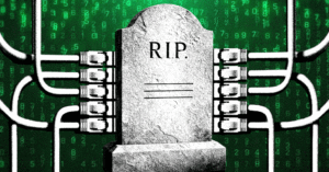 Your Digital Life Has No Will. A laptop displaying a password login screen in a dimly lit room
