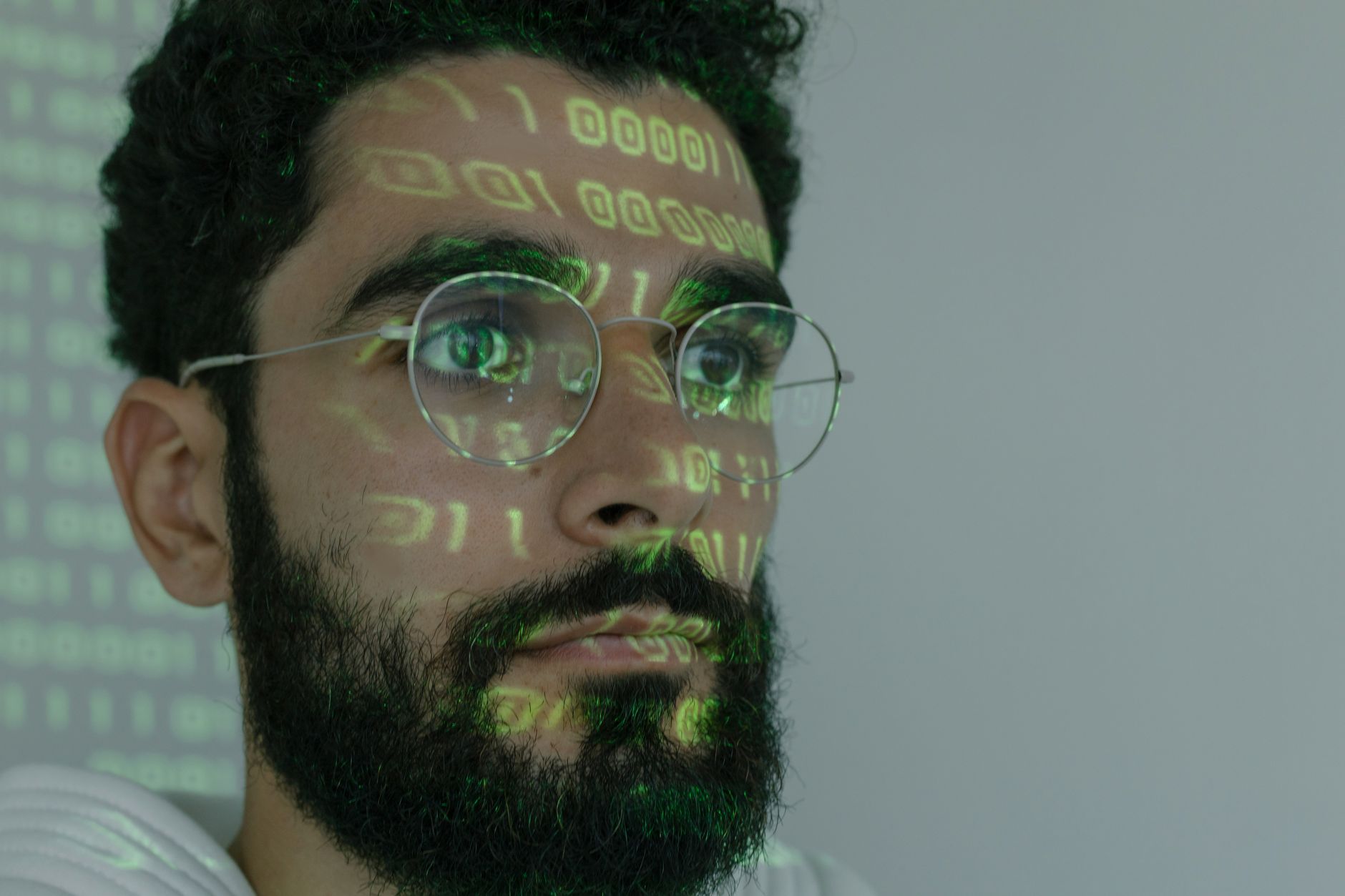 Digital AI-generated face representing deepfake technology concerns